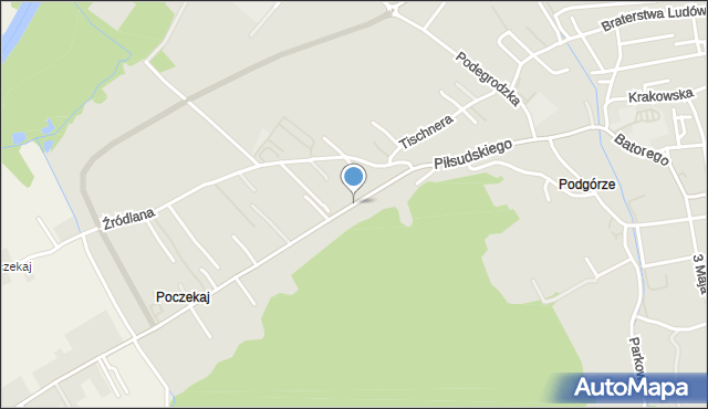 Stary Sącz, Piłsudskiego Józefa, marsz., mapa Stary Sącz