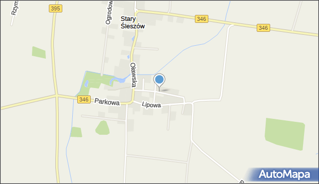 Stary Śleszów, Piękna, mapa Stary Śleszów