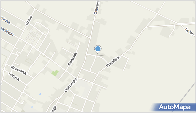 Strzałkowo powiat słupecki, Piastowska, mapa Strzałkowo powiat słupecki