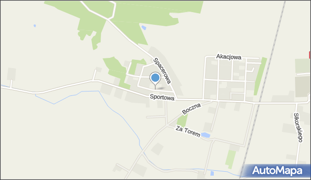 Subkowy, Piłsudskiego Józefa, marsz., mapa Subkowy
