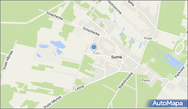 Sucha gmina Białobrzegi, Piaskowa, mapa Sucha gmina Białobrzegi