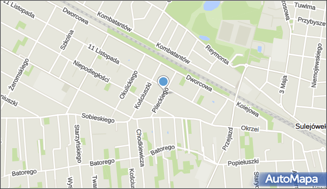 Sulejówek, Pileckiego Witolda, rtm., mapa Sulejówek