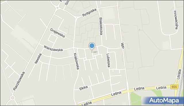 Suwałki, Piotrkowska, mapa Suwałk