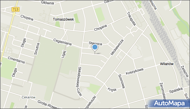 Tomaszów Mazowiecki, Piastowska, mapa Tomaszów Mazowiecki