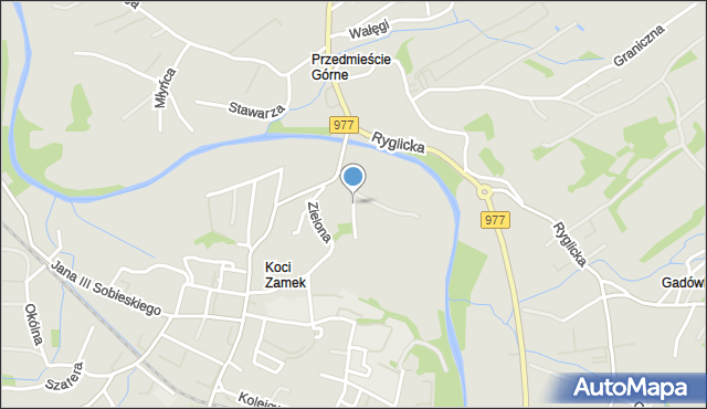 Tuchów, Piotrowskiego, mapa Tuchów