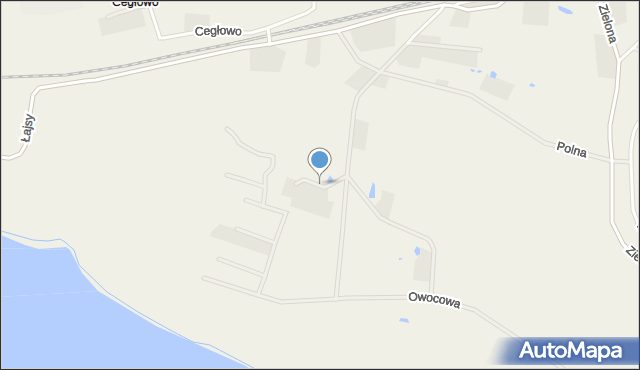 Unieszewo, Piękne Pola, mapa Unieszewo