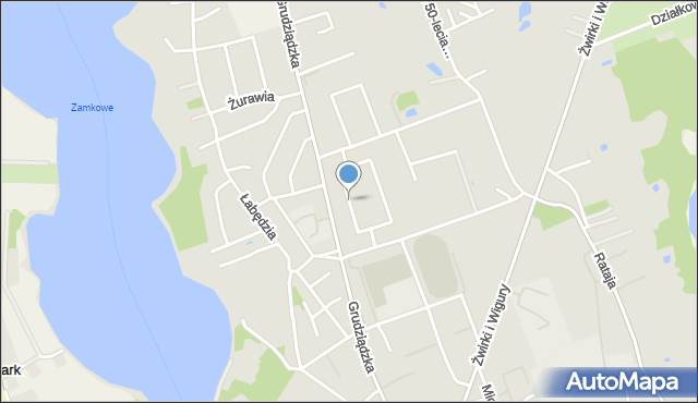 Wąbrzeźno, Piękna, mapa Wąbrzeźno