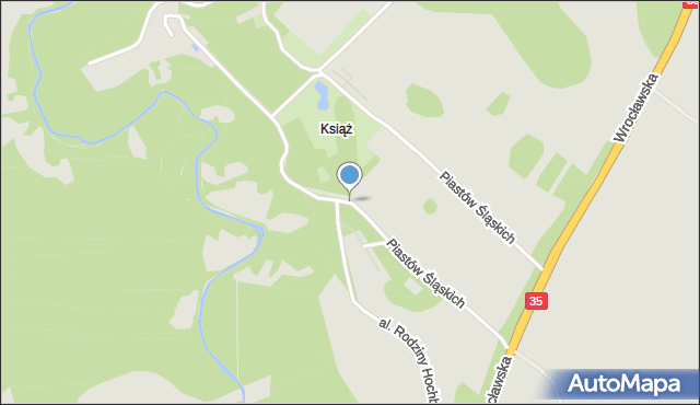 Wałbrzych, Piastów Śląskich, mapa Wałbrzycha