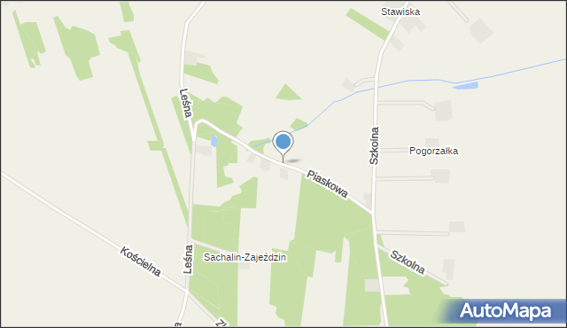 Waleńczów, Piaskowa, mapa Waleńczów