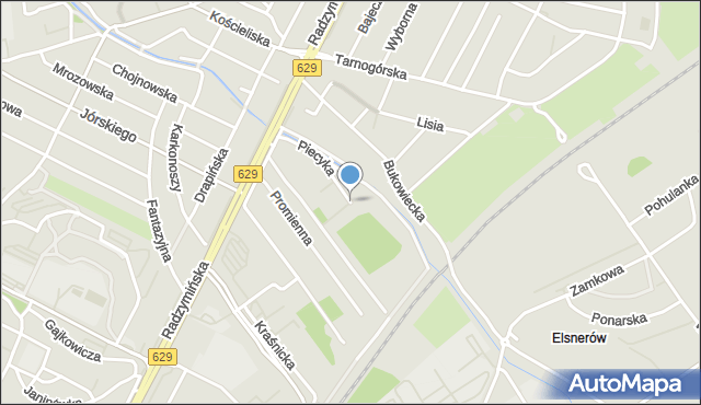 Warszawa, Piecyka Teofila, mapa Warszawy