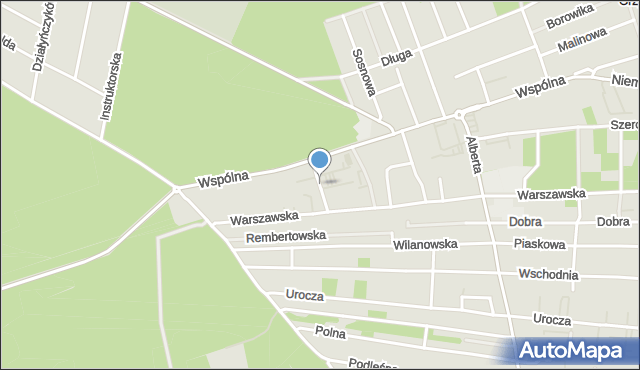 Warszawa, Piastowska, mapa Warszawy