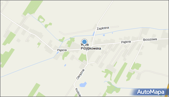 Wola Przypkowska, Piękna, mapa Wola Przypkowska