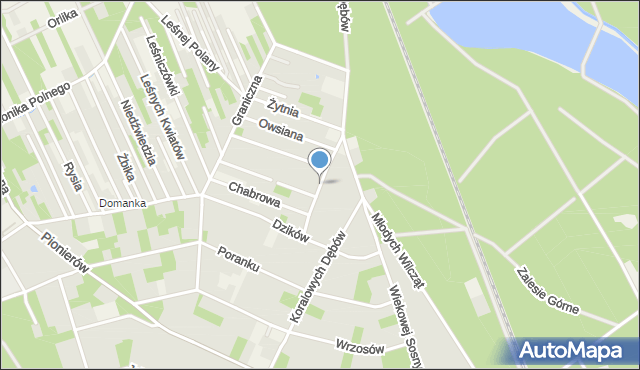 Zalesie Górne, Piaseczyńska, mapa Zalesie Górne