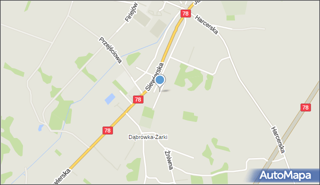 Zawiercie, Piaskowa, mapa Zawiercie