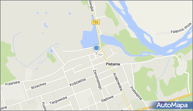 Białobrzegi, Plac Króla Zygmunta Starego, mapa Białobrzegi