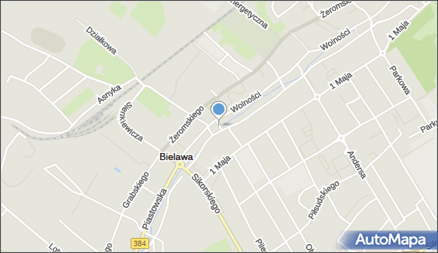 Bielawa powiat dzierżoniowski, Plac Wolności, mapa Bielawa powiat dzierżoniowski