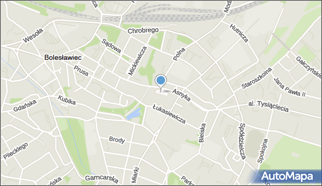 Bolesławiec, Plac Piłsudskiego Józefa, marsz., mapa Bolesławca