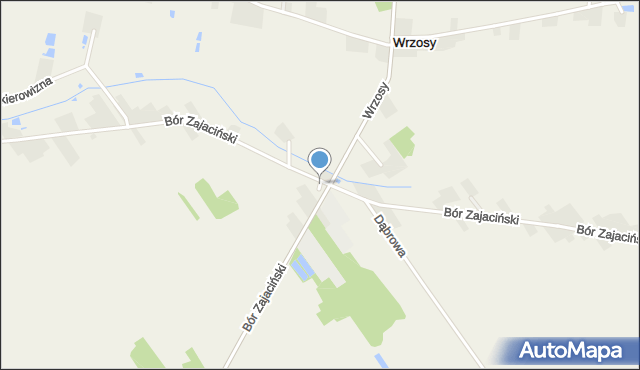 Bór Zajaciński, Plac Sojczyńskiego-Warszyca Stanisława, mapa Bór Zajaciński