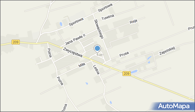 Borzytuchom, Plac Konstytucji 3 Maja, mapa Borzytuchom