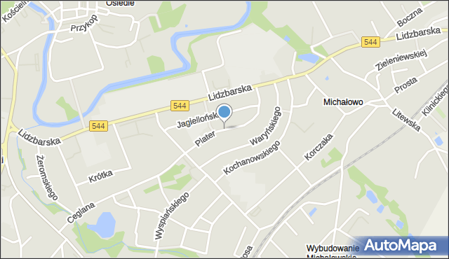 Brodnica, Plater Emilii, mapa Brodnica