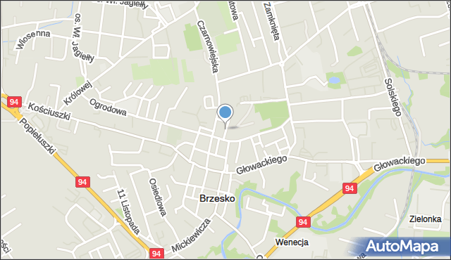 Brzesko, Plac Kazimierza Wielkiego, mapa Brzesko