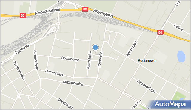 Bydgoszcz, Plac Kościuszki Tadeusza, gen., mapa Bydgoszczy