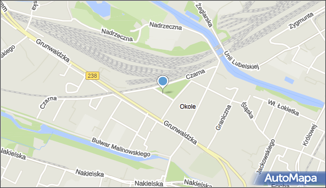 Bydgoszcz, Plac Chełmiński, mapa Bydgoszczy