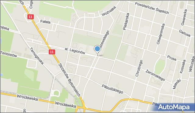 Bytom, Plac Targalskiego Władysława, mapa Bytomia