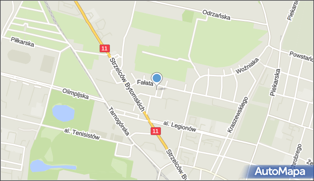 Bytom, Plac Rodła, mapa Bytomia