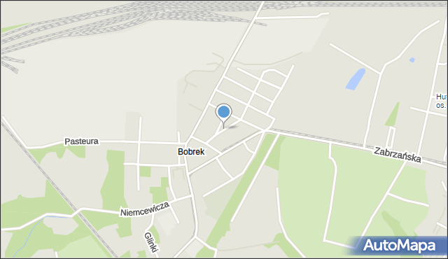 Bytom, Plac Na Bobrku, mapa Bytomia
