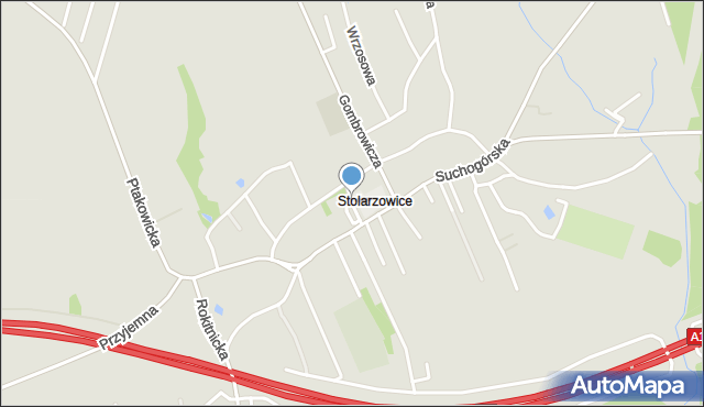 Bytom, Plac Witkiewicza Stanisława Ignacego, mapa Bytomia