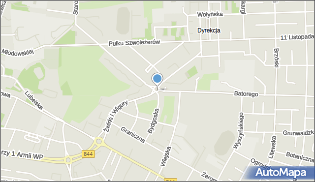 Chełm, Plac Tysiąclecia Państwa Polskiego, mapa Chełma