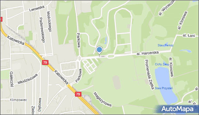 Chorzów, Plac Mistrzów, mapa Chorzów