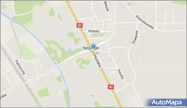 Ciechanów, Płońska, mapa Ciechanów