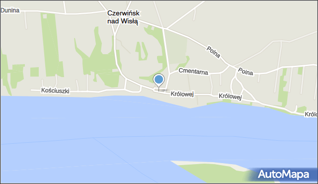 Czerwińsk nad Wisłą, Plac Batorego, mapa Czerwińsk nad Wisłą