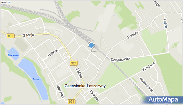 Czerwionka-Leszczyny, Plebiscytowa, mapa Czerwionka-Leszczyny