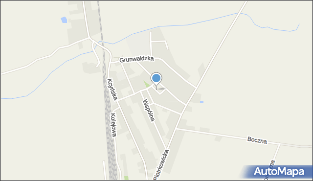 Damasławek, Plac Wiosny Ludów, mapa Damasławek