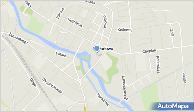 Darłowo, Plac Zamkowy, mapa Darłowo