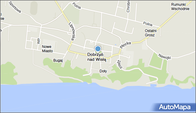 Dobrzyń nad Wisłą, Plac Wolności, mapa Dobrzyń nad Wisłą