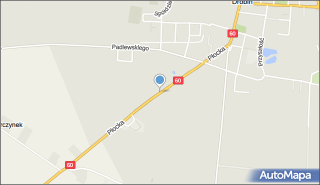 Drobin, Płocka, mapa Drobin