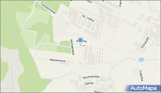 Garby gmina Swarzędz, Platoniczna, mapa Garby gmina Swarzędz