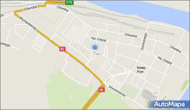 Gdańsk, Plac Gustkowicza Jana, ks. prał., mapa Gdańska