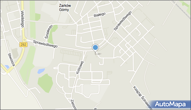 Głogów, Plac św. Faustyny Kowalskiej, mapa Głogów