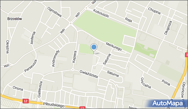 Głogów, Plac Wyszyńskiego Stefana, ks. kard., mapa Głogów
