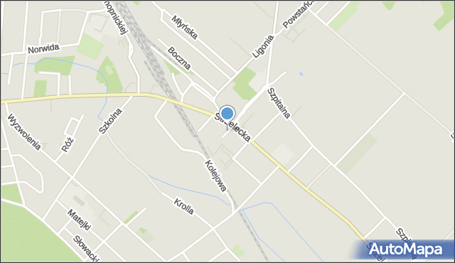 Gogolin powiat krapkowicki, Plac Benedyktyński, mapa Gogolin powiat krapkowicki