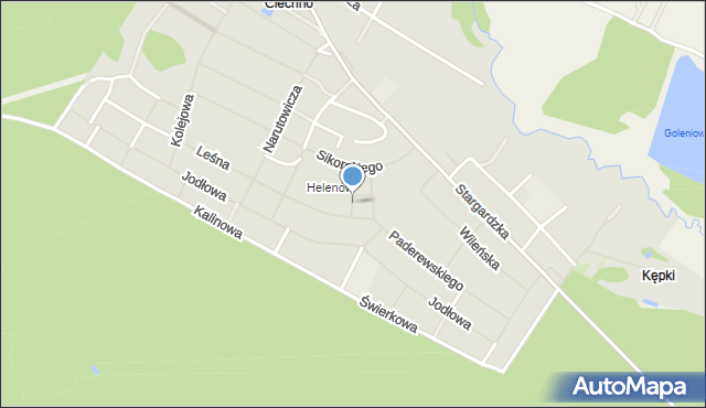 Goleniów, Plac Strażacki, mapa Goleniów