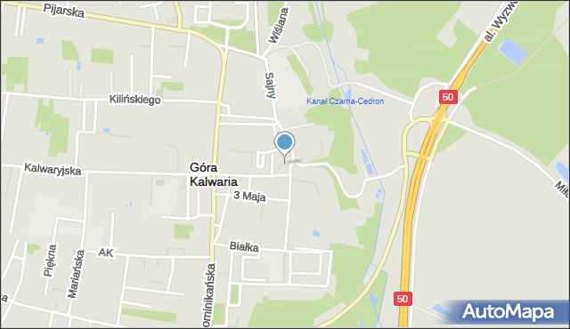 Góra Kalwaria, Plac Piłsudskiego Józefa, marsz., mapa Góra Kalwaria