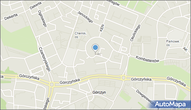 Gorzów Wielkopolski, Plac Jana Pawła II, mapa Gorzów Wielkopolski