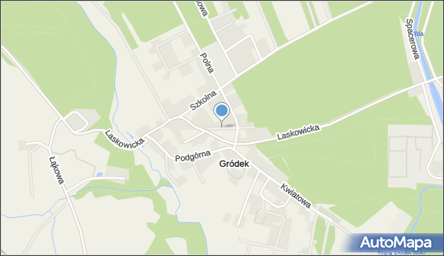 Gródek gmina Drzycim, Plac Jana Pawła II, mapa Gródek gmina Drzycim