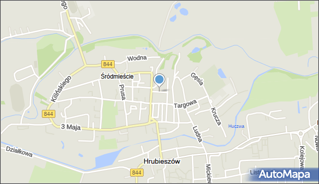 Hrubieszów, Plac Staszica Stanisława, mapa Hrubieszów